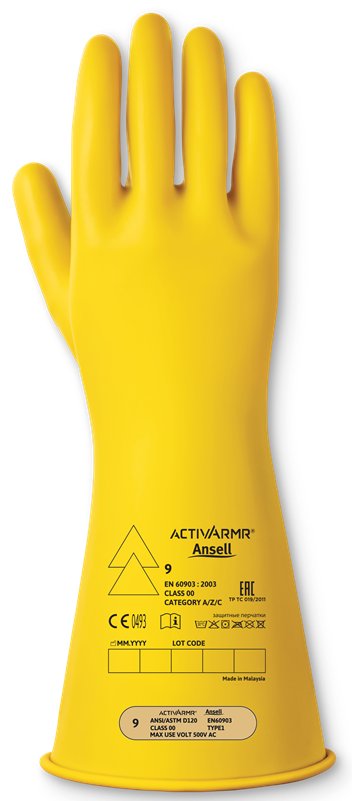 LOW VOLT ELECTRICAL INSULATING GLOVE (CLASS 0) 14" SX 11 XXL