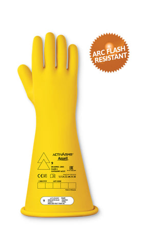 HIGH VOLTAGE ELECTR INSULATING GLOVE (CLASS 1) 14" SZ 11 XXL