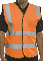 HI VIS ORANGE ID VEST XL