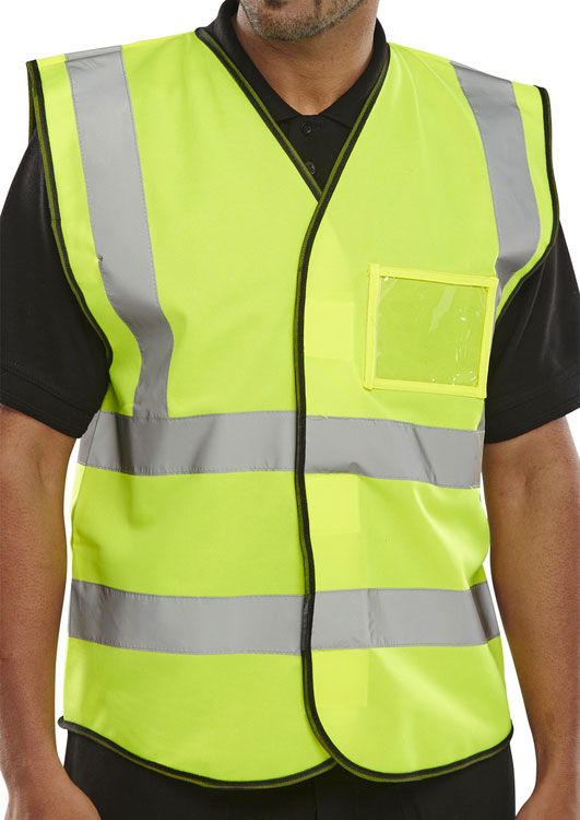 SAT YELLOW ID VEST 4XL