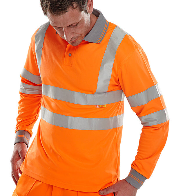 BSEEN EN ISO 20471 LS POLO OR 3XL