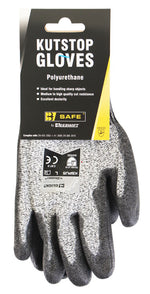 KUTSTOP POLYURETHANE BLACK GLOVE XL 10