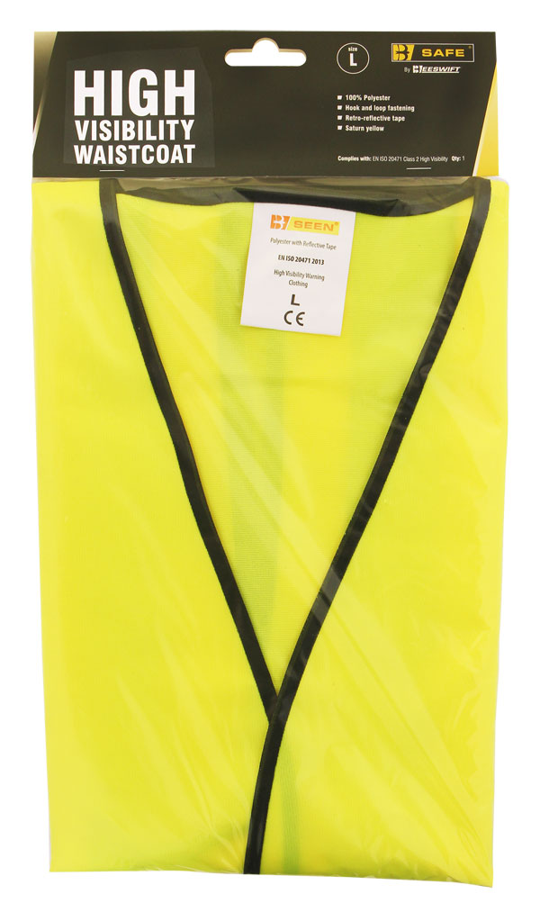 HI VISIBILITY VEST S/YELL L