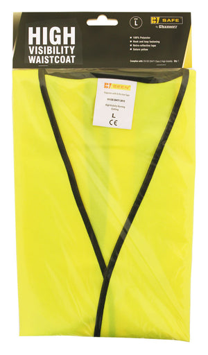 HI VISIBILITY VEST S/YELL L