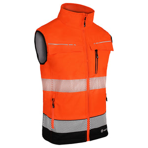 DELTIC HI-VIS GILET TWO-TONE OR BL 5XL