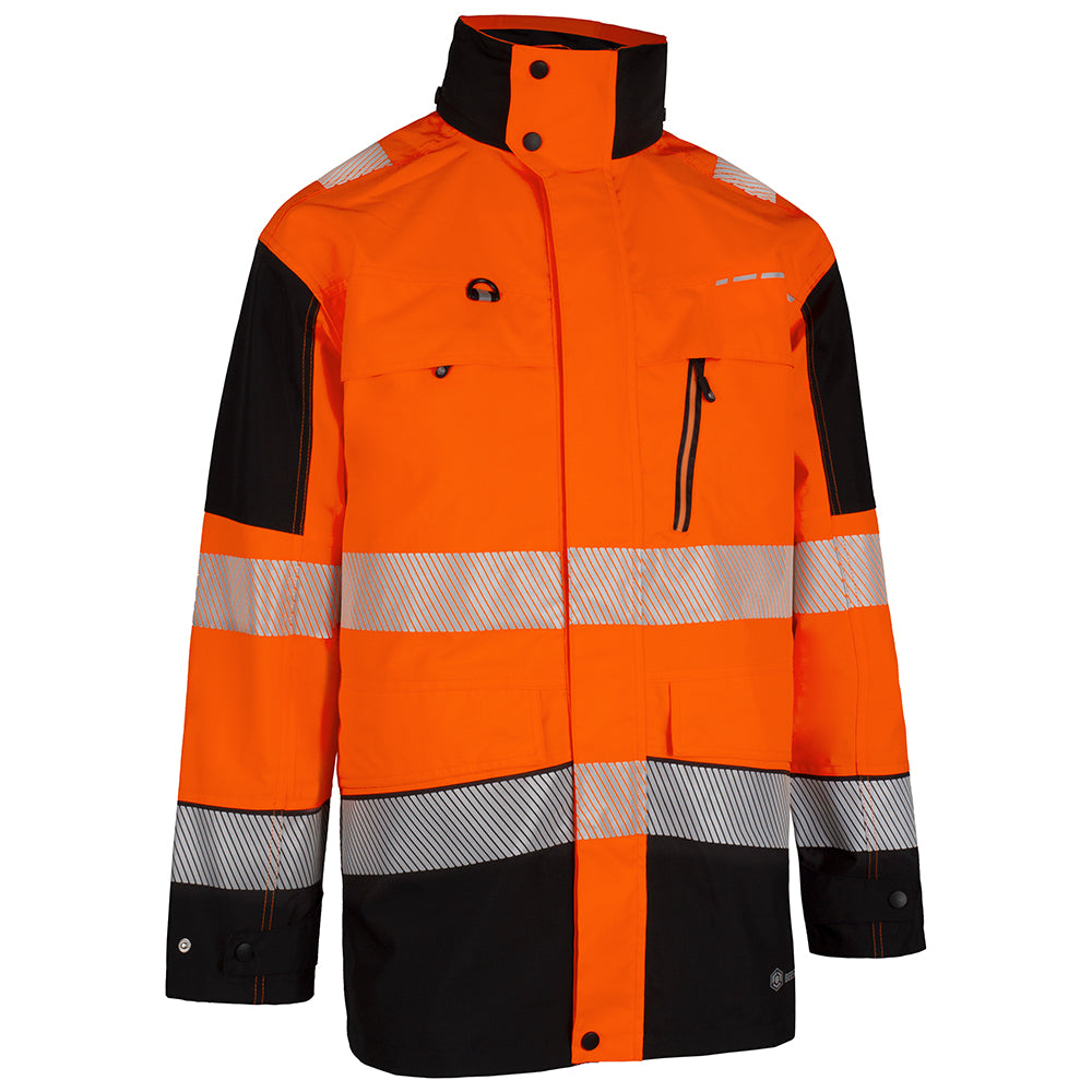 DELTIC HI-VIS JACKET TWO-TONE OR BL 5XL