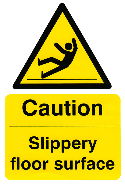 CAUTION SLIPPERY FLOOR SURFACE 200MM X 300MM