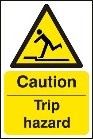 CAUTION TRIP HAZ SAV 200MM X 300MM