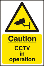 WARNING CCTV SAV 200MM X 300MM