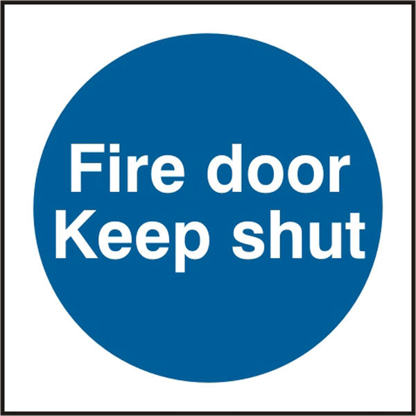 FIRE DOOR KEEP SHUT SAV 100MM X 100MM