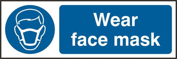 WEAR FACE MASK RPVC 300MM X 100MM