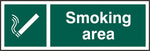 SMOKING AREA RPVC 300MM X 100MM