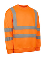 SWEATSHIRT ORANGE HI VIZ 3XL