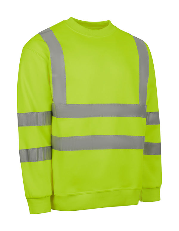 SWEATSHIRT SAT YEL HI VIZ 3XL