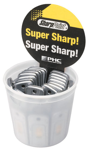 COUNTER DISPLAY BUCKET C/W 30 METAL SCRAPERS