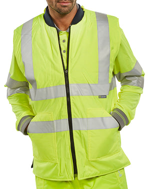 BODYWARMER ENG SAT/YELLOW XXXL
