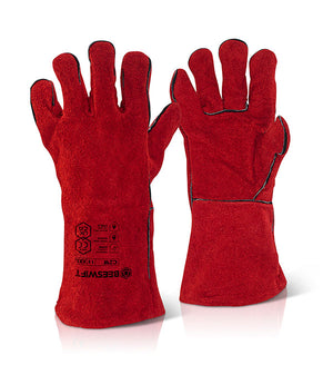 RED WELDERS GAUNTLET 14"