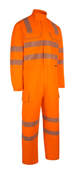HIGH VISIBILITY ARC FLASH COVERALL ORANGE 52T"