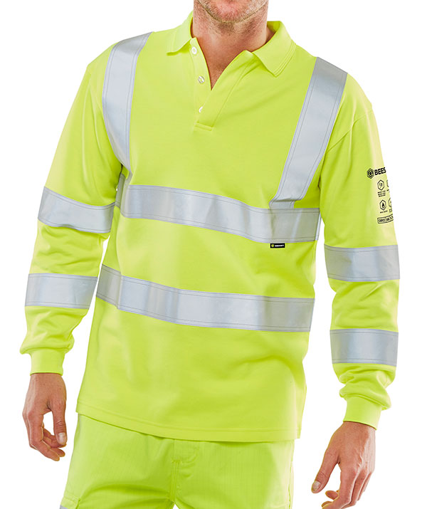 ARC COMPLIANT HI VIZ POLO SML