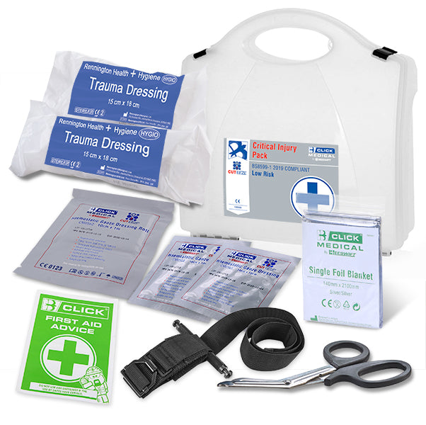 BS8599-1:2019 CRITICAL INJURY PACK MEDIUM RISK IN BOX