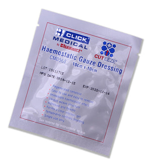 CLICK MEDICAL CUT-EEZE SOLUBLE DRESSING 10x10cm