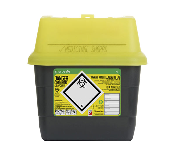 SHARP SAFE SHARPS BIN 3LTR