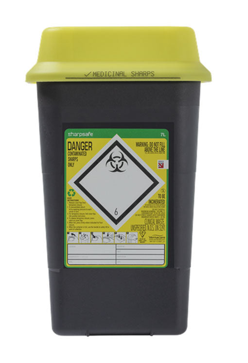 SHARP SAFE SHARPS BIN 7LTR
