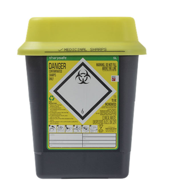 SHARP SAFE SHARPS BIN 5LTR