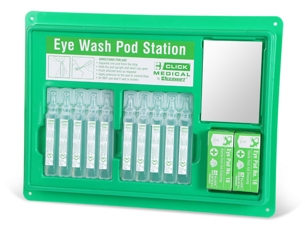 CLICK MEDICAL EYEWASH POD STATION (10X20ml)