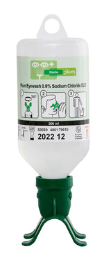 PLUM EYEWASH 500ML 0.9 PERCENT SODIUM CHLORIDE DUO