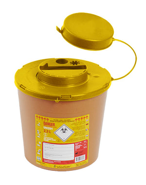 WOODSAFE SHARPS BIN 2 LTR