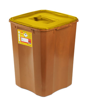 WOODSAFE SHARPS BIN FULL LID 50 LTR