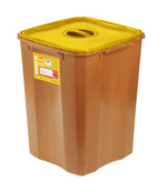 WOODSAFE SHARPS BIN LID AND SCREW FIT CAP 50 LTR