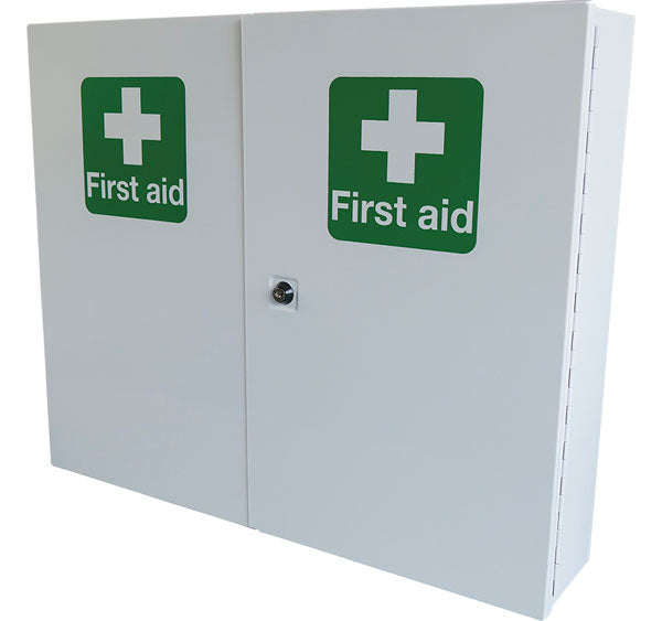 DOUBLE DOOR METAL FIRST AID CABINET