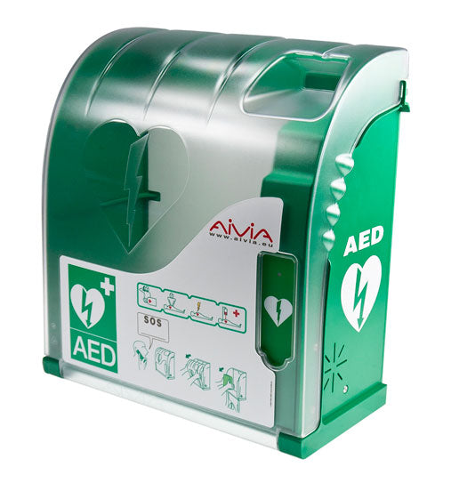 AIVIA 200 DEFIBRILLATOR CABINET WITH HEATING & ALARM