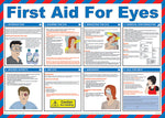CLICK MEDICAL FIRST AID FOR EYES POSTER A602