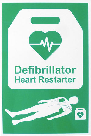 AED AUTOMATED EXTERNAL DEFIBRILLATOR SIGN