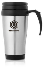 400ML INSULATED MUG C/W BEESWIFT LOGO