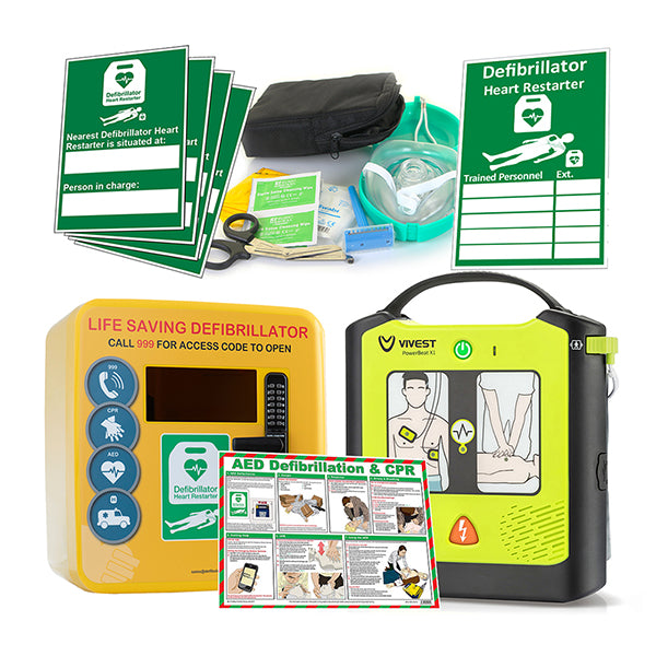 VIVEST POWER BEAT SEMI-AUTO DEFIB OUTDOOR CABINET PACKAGE