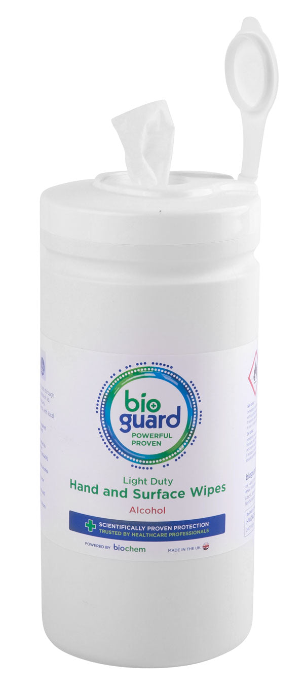 BIOGUARD ALCOHOL & SURFACE WIPES TUB OF 240