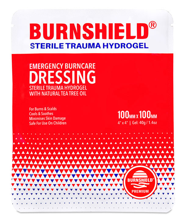 BURNSHIELD STERILE TRAUMA HYDROGEL 100 X 100MM DRESSING