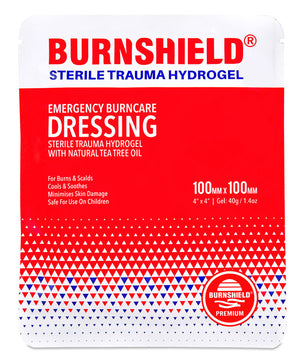 BURNSHIELD STERILE TRAUMA HYDROGEL 100 X 100MM DRESSING