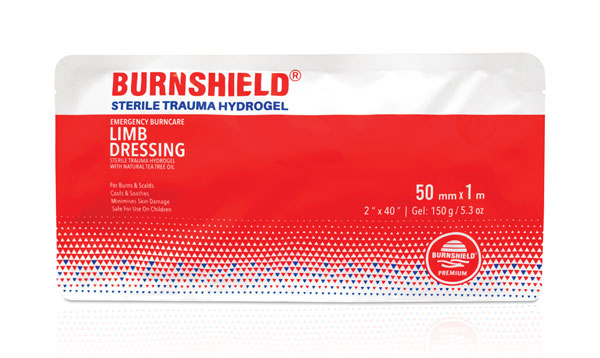 BURNSHIELD STERILE TRAUMA HYDROGEL LIMB DRESSING