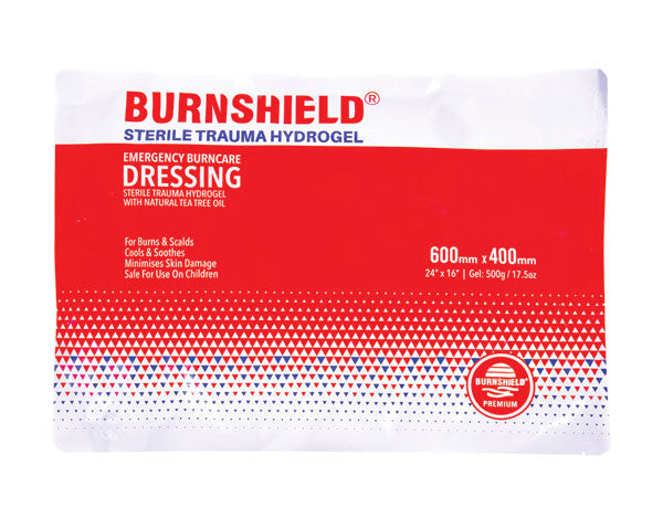 BURNSHIELD STERILE TRAUMA HYDROGEL 600 X 400MM DRESSING
