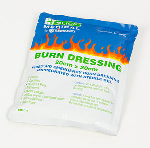 CLICK MEDICAL EMERGENCY 20 X 20CM BURN GEL DRESSING