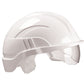 VISION PLUS SAFETY HELMET WHITE C/W INTEGRATED VISOR