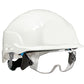SPECTRUM WHITE HELMET C/W EYE SHIELD (S20WR)