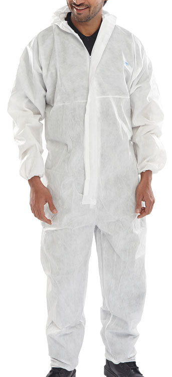DISPOSABLE COVERALL WHITE 4XL MICROPOROUS TYPE 5/6