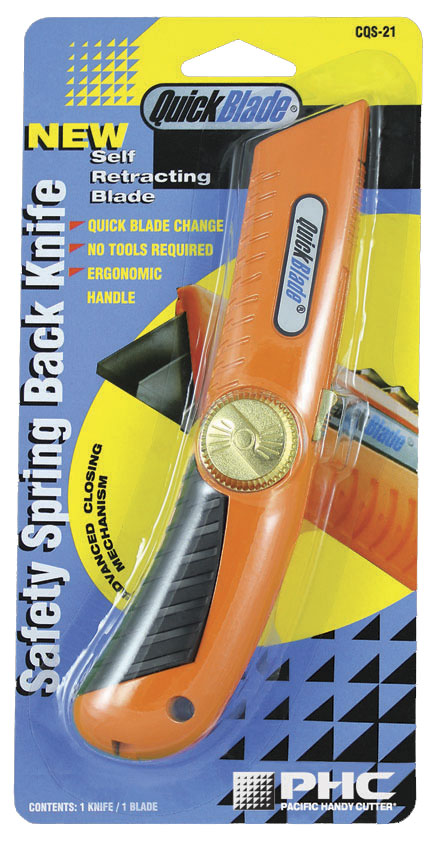 SAFETY SPRING BACK KNIFE