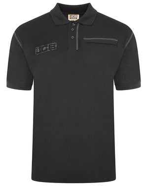 JCB TRADE WORK POLO BLACK XXL